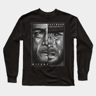 Mifune / Eastwood, Yojimbo, A fistful of dollars Long Sleeve T-Shirt